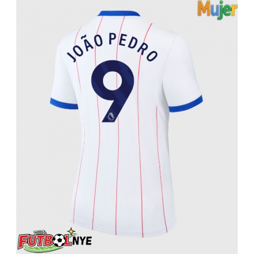 Camiseta Chelsea Joao Pedro #9 Tercera Equipación para mujer 2026-27 manga corta